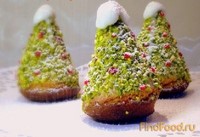 Пирожное Рождественская елочка рецепт с фото